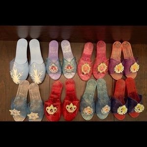 Disney Princess Shoes Lot of 8